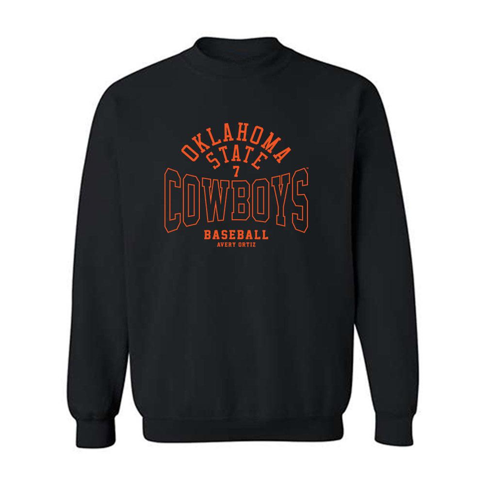 Oklahoma State - NCAA Baseball : Avery Ortiz - Classic Fashion Shersey Crewneck Sweatshirt-0