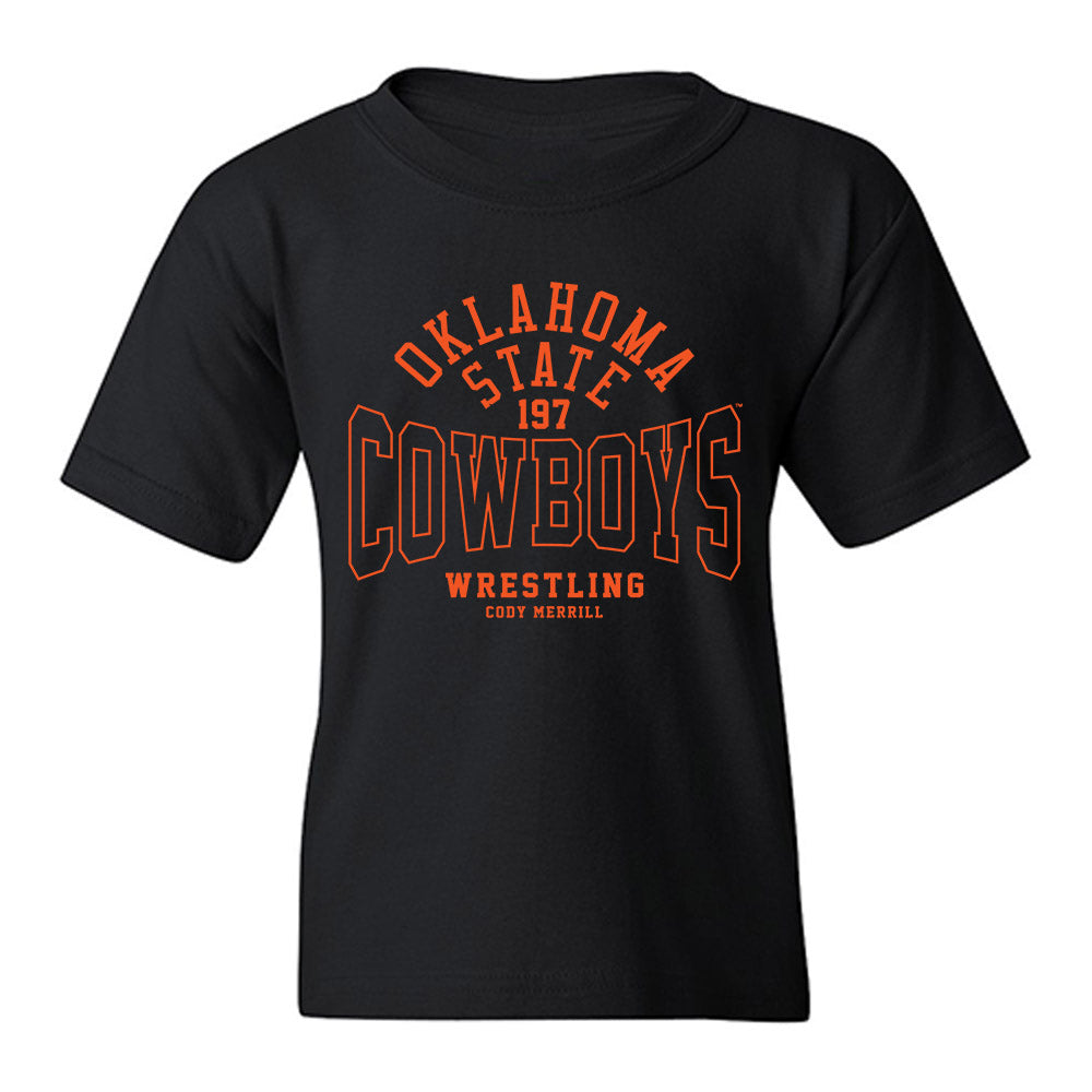 Oklahoma State - NCAA Wrestling : Cody Merrill - Classic Fashion Shersey Youth T-Shirt-0