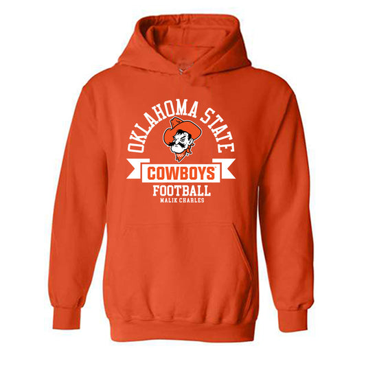 Oklahoma State - NCAA Football : Malik Charles - Classic Fashion Shersey Hooded Sweatshirt-0