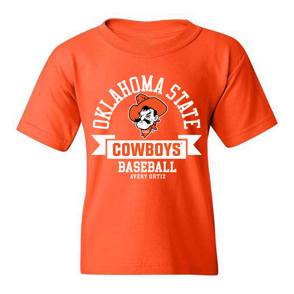 Oklahoma State - NCAA Baseball : Avery Ortiz - Classic Fashion Shersey Youth T-Shirt-0