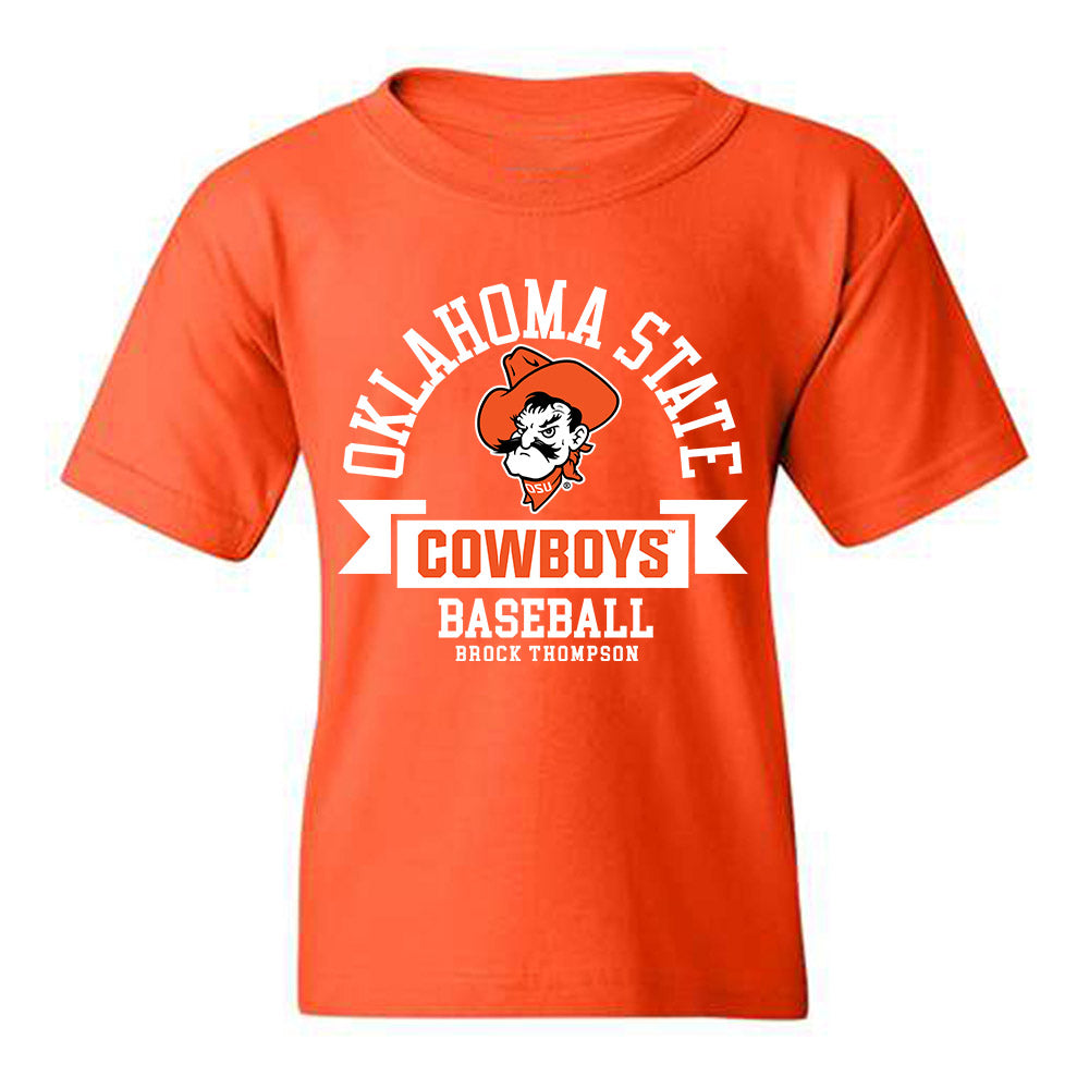 Oklahoma State - NCAA Baseball : Brock Thompson - Classic Fashion Shersey Youth T-Shirt-0