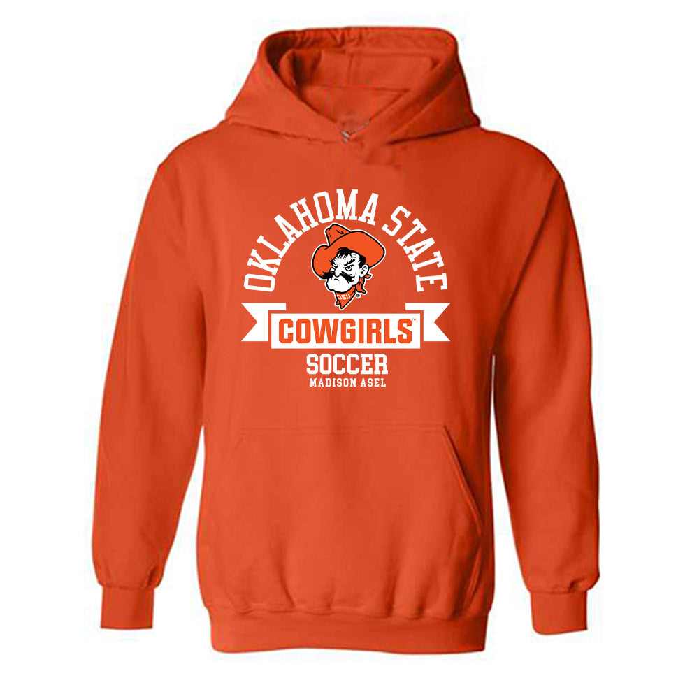 Oklahoma State - NCAA Women's Soccer : Madison Asel - Classic Fashion Shersey Hooded Sweatshirt-0