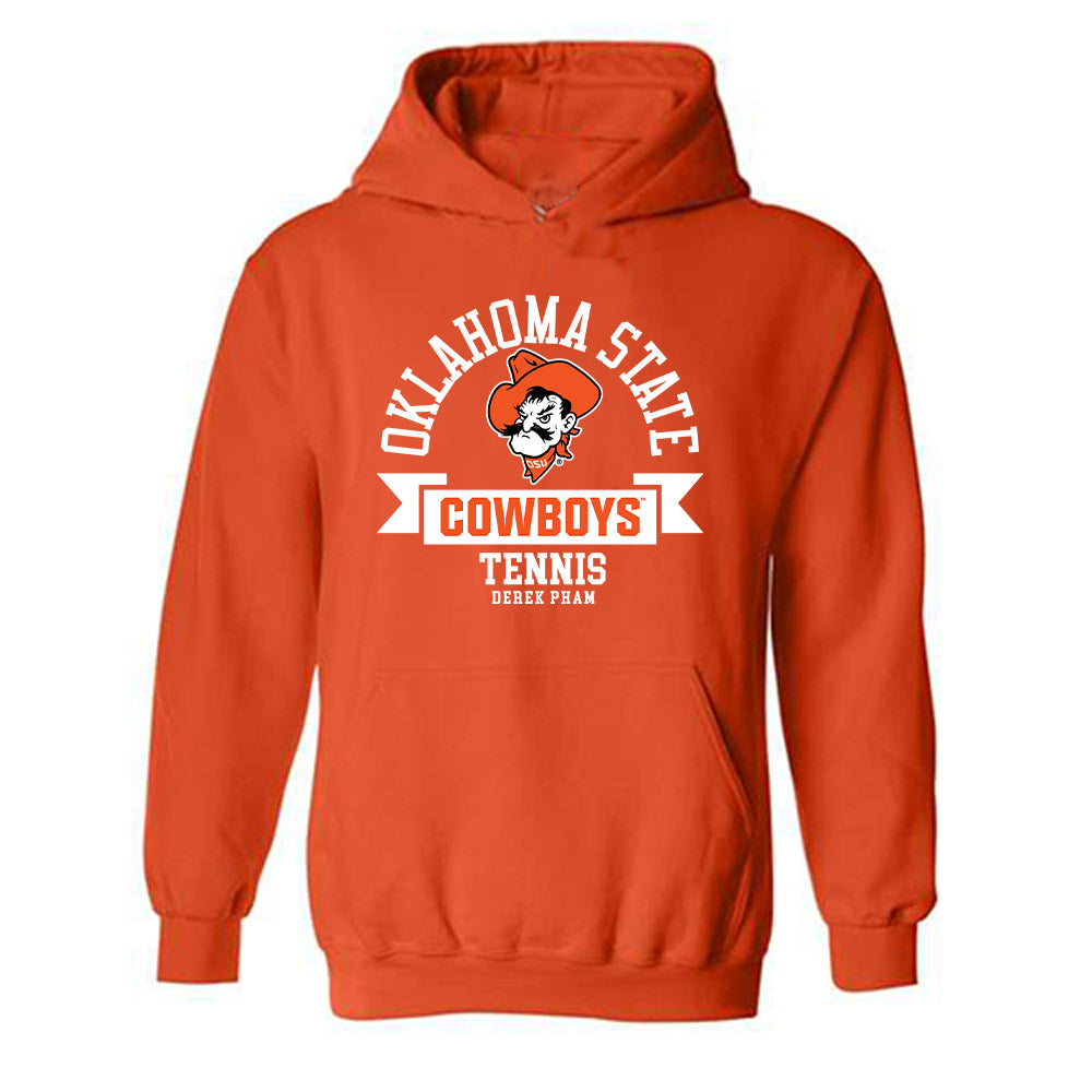 Oklahoma State - NCAA Men's Tennis : Derek Pham - Classic Fashion Shersey Hooded Sweatshirt-0