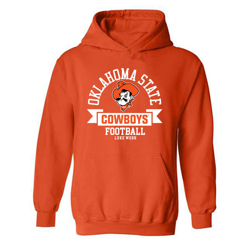 Oklahoma State - NCAA Football : Luke Webb - Classic Fashion Shersey Hooded Sweatshirt