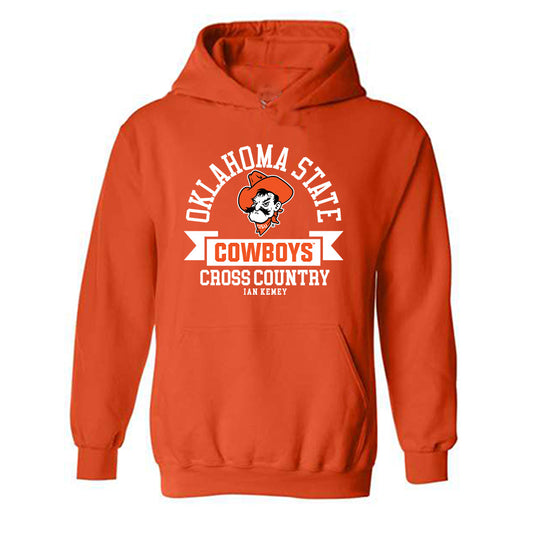 Oklahoma State - NCAA Men's Cross Country : Ian Kemey - Classic Fashion Shersey Hooded Sweatshirt-0