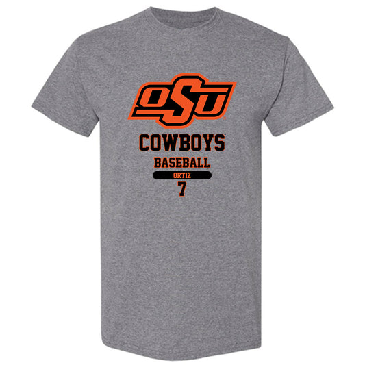 Oklahoma State - NCAA Baseball : Avery Ortiz - Classic Fashion Shersey T-Shirt-0