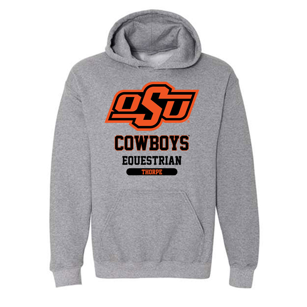 Oklahoma State - NCAA Equestrian : Lily Thorpe - Classic Fashion Shersey Hooded Sweatshirt-0
