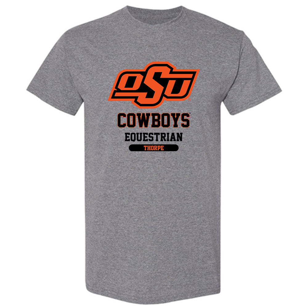 Oklahoma State - NCAA Equestrian : Lily Thorpe - Classic Fashion Shersey T-Shirt-0