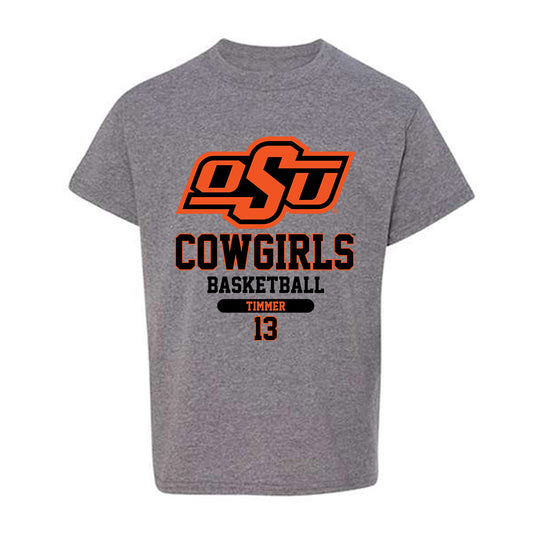 Oklahoma State - NCAA Women's Basketball : Haleigh Timmer - Classic Fashion Shersey Youth T-Shirt-0