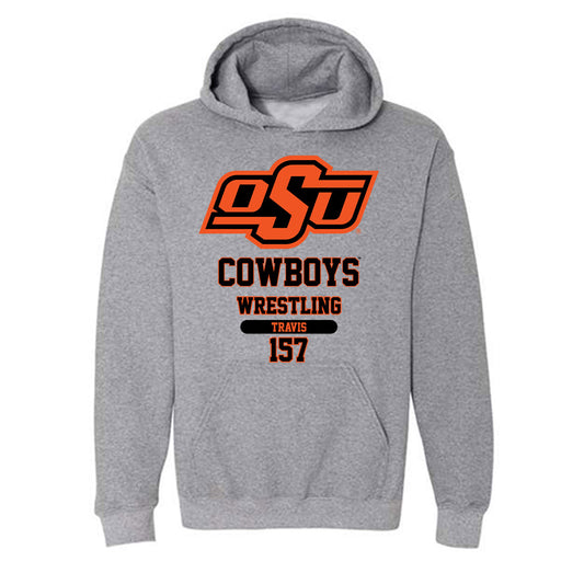 Oklahoma State - NCAA Wrestling : Teague Travis - Classic Fashion Shersey Hooded Sweatshirt