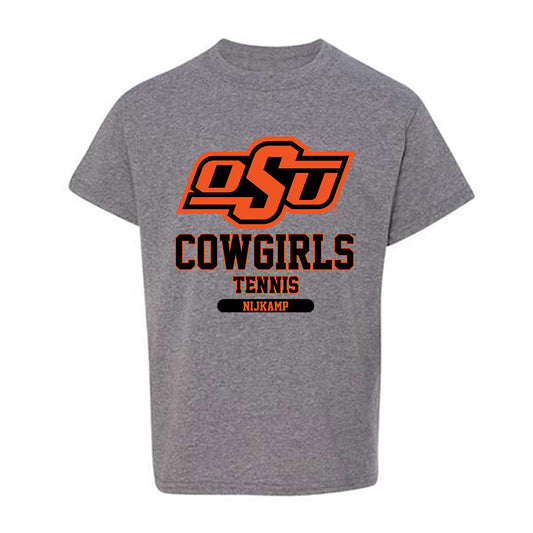 Oklahoma State - NCAA Women's Tennis : Rose Nijkamp - Classic Fashion Shersey Youth T-Shirt-0