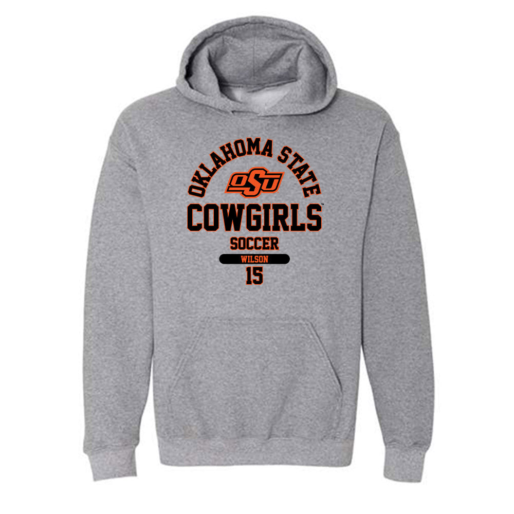 Oklahoma State - NCAA Women's Soccer : sophie Wilson - Classic Fashion Shersey Hooded Sweatshirt-0