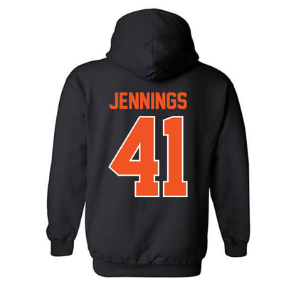 Oklahoma State - NCAA Baseball : Parker Jennings - Sports Shersey Hooded Sweatshirt-1