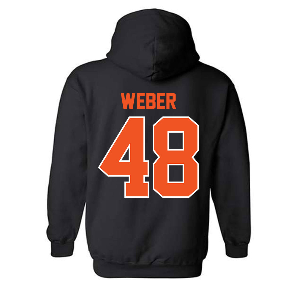 Oklahoma State - NCAA Baseball : Aaron Weber - Sports Shersey Hooded Sweatshirt-1