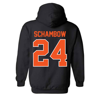 Oklahoma State - NCAA Baseball : Quinn Schambow - Sports Shersey Hooded Sweatshirt-1