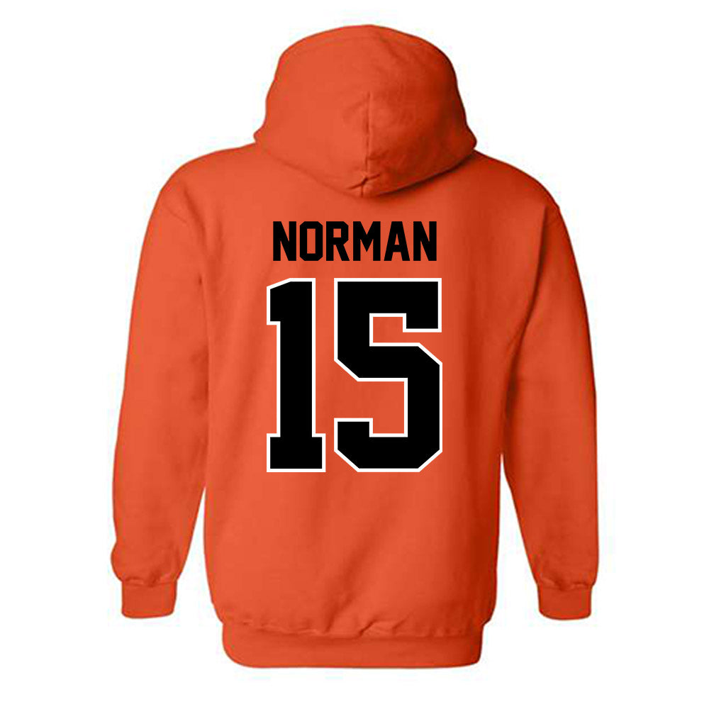 Oklahoma State - NCAA Baseball : Sebastian Norman - Sports Shersey Hooded Sweatshirt-1