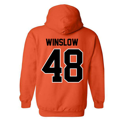 Oklahoma State - NCAA Baseball : Drew Winslow - Sports Shersey Hooded Sweatshirt-1