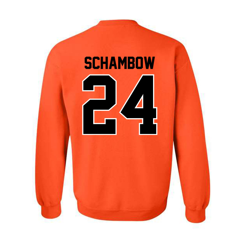 Oklahoma State - NCAA Baseball : Quinn Schambow - Sports Shersey Crewneck Sweatshirt-1