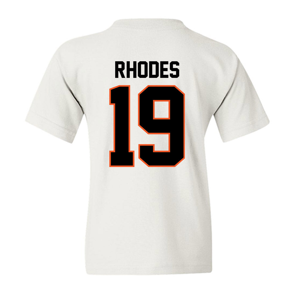 Oklahoma State - NCAA Baseball : Stormy Rhodes - Sports Shersey Youth T-Shirt-1