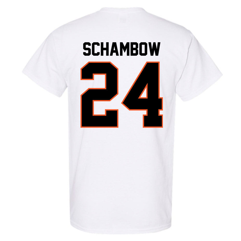 Oklahoma State - NCAA Baseball : Quinn Schambow - Sports Shersey T-Shirt-1