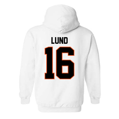 Oklahoma State - NCAA Baseball : Ethan Lund - Sports Shersey Hooded Sweatshirt-1