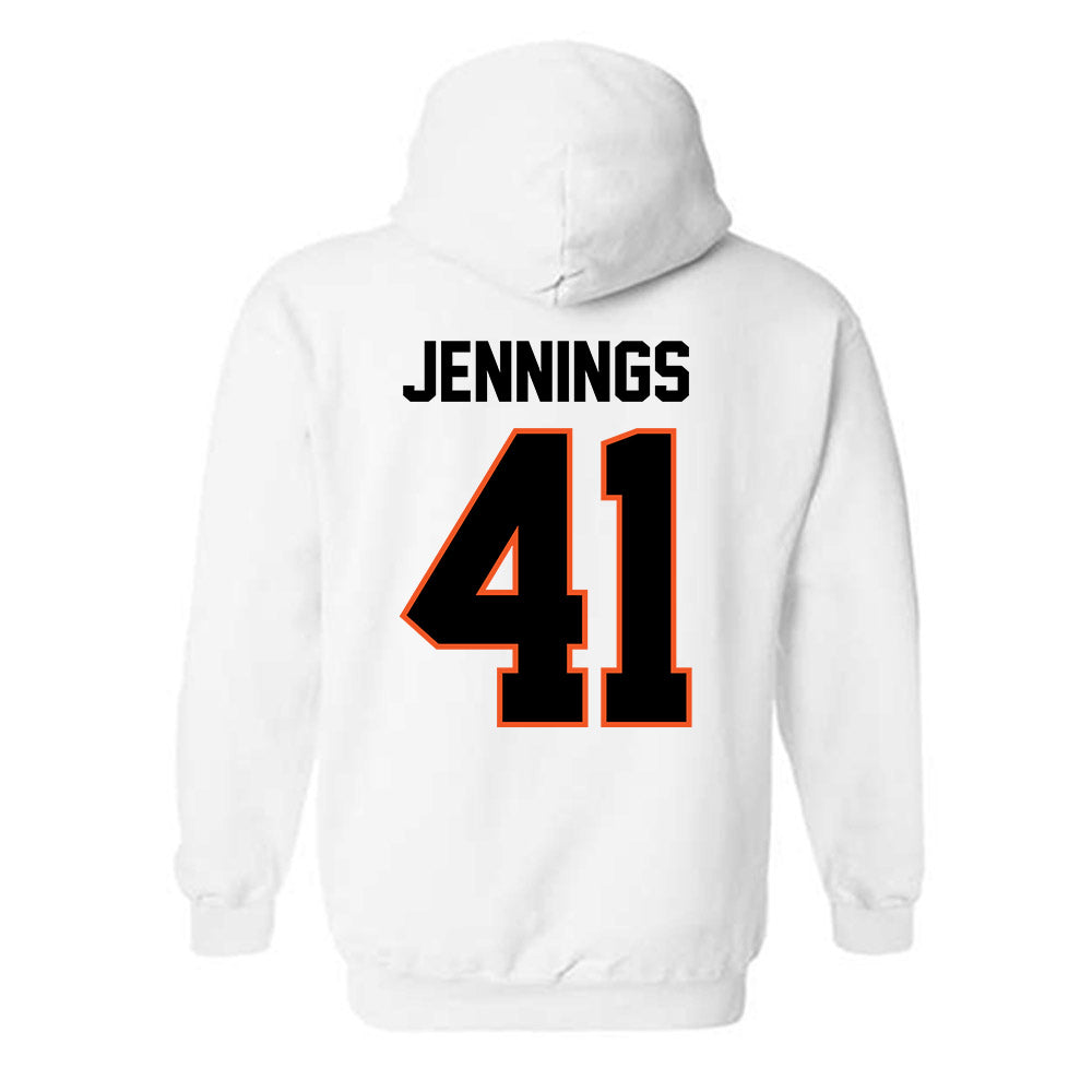 Oklahoma State - NCAA Baseball : Parker Jennings - Sports Shersey Hooded Sweatshirt-1