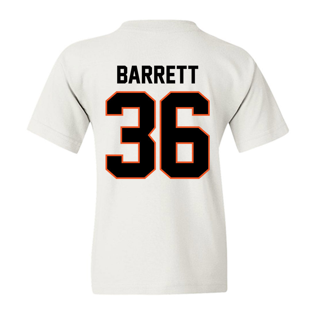 Oklahoma State - NCAA Baseball : Hudson Barrett - Sports Shersey Youth T-Shirt-1