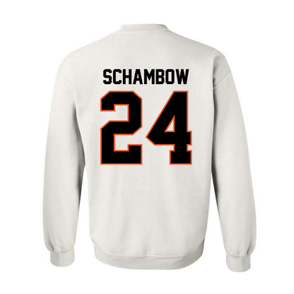Oklahoma State - NCAA Baseball : Quinn Schambow - Sports Shersey Crewneck Sweatshirt-1