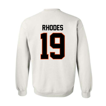 Oklahoma State - NCAA Baseball : Stormy Rhodes - Sports Shersey Crewneck Sweatshirt-1