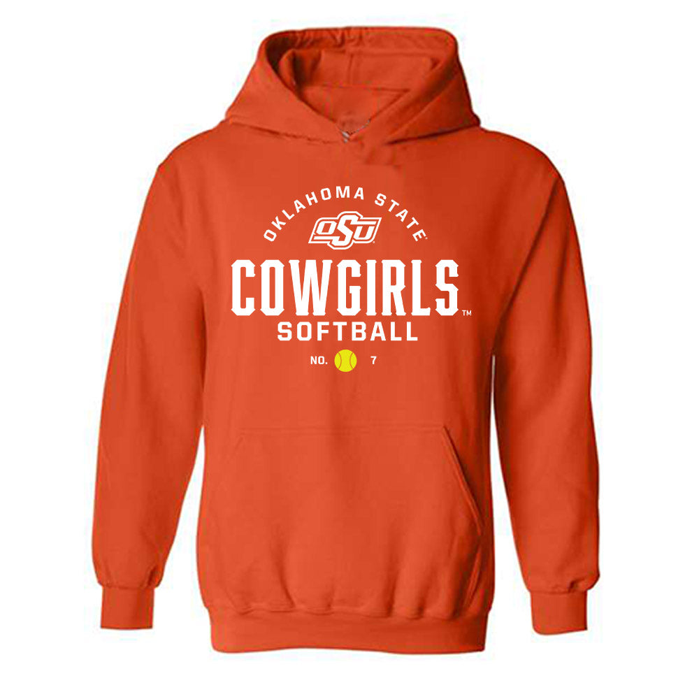 Oklahoma State - NCAA Softball : Aubrey Jones - Sports Shersey Hooded Sweatshirt-0