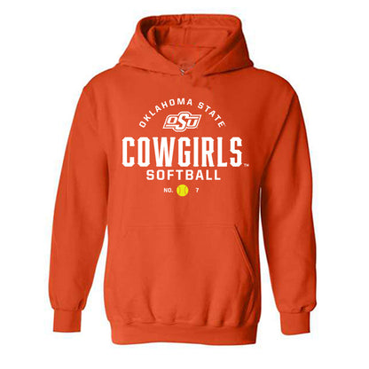 Oklahoma State - NCAA Softball : Aubrey Jones - Sports Shersey Hooded Sweatshirt-0