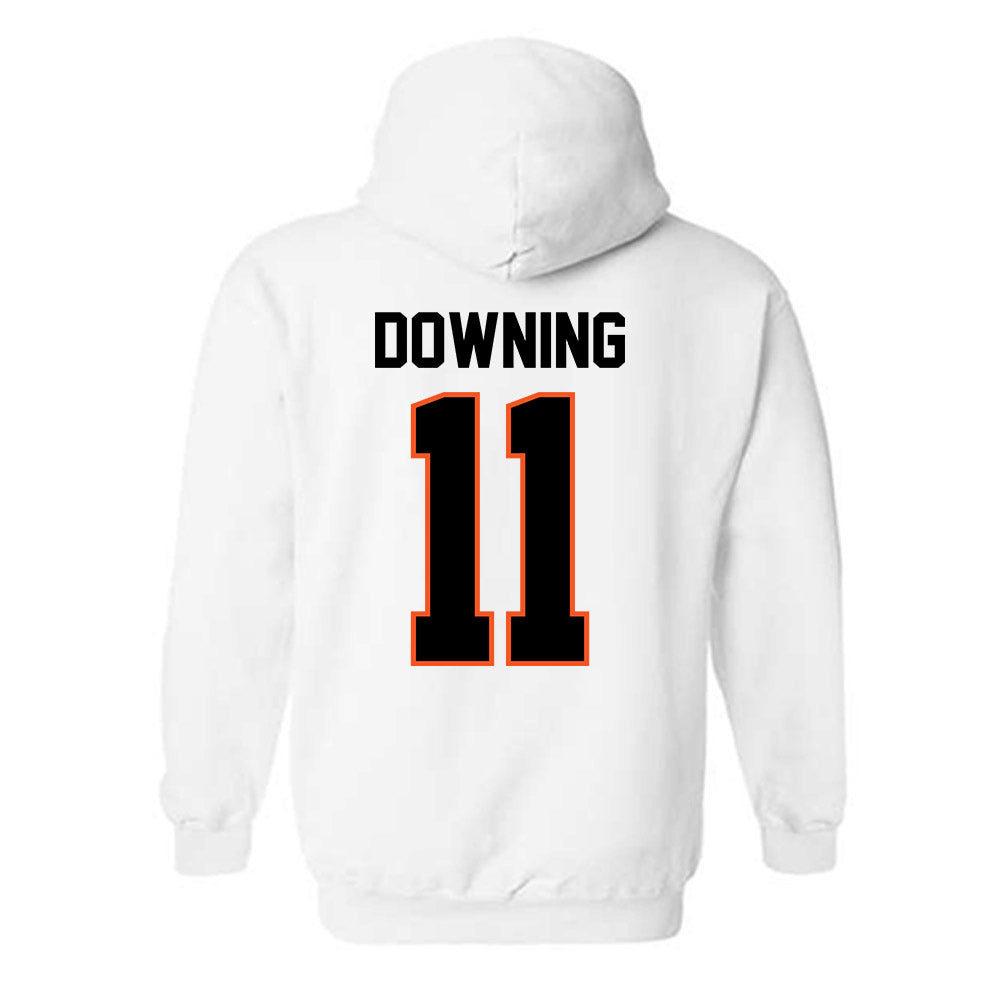 Oklahoma State - NCAA Softball : Preslee Downing - Sports Shersey Hooded Sweatshirt-1