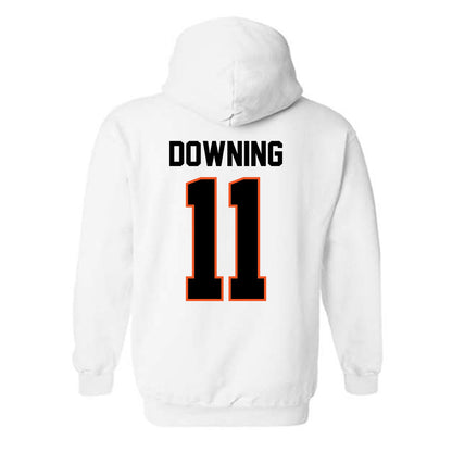 Oklahoma State - NCAA Softball : Preslee Downing - Sports Shersey Hooded Sweatshirt-1