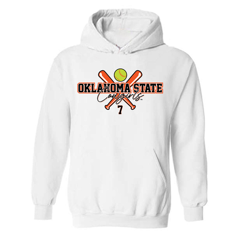 Oklahoma State - NCAA Softball : Aubrey Jones - Sports Shersey Hooded Sweatshirt-0