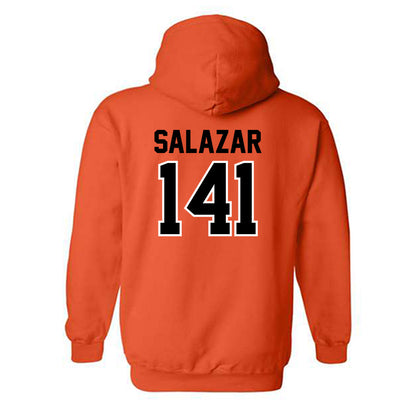 Oklahoma State - NCAA Wrestling : Ramon Salazar - Sports Shersey Hooded Sweatshirt-1