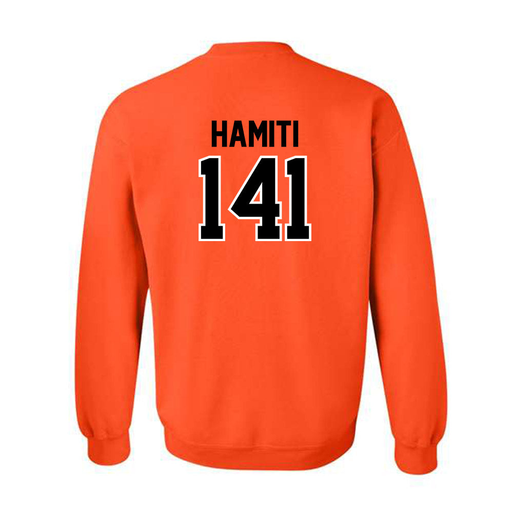 Oklahoma State - NCAA Wrestling : Jake Hamiti - Sports Shersey Crewneck Sweatshirt-1