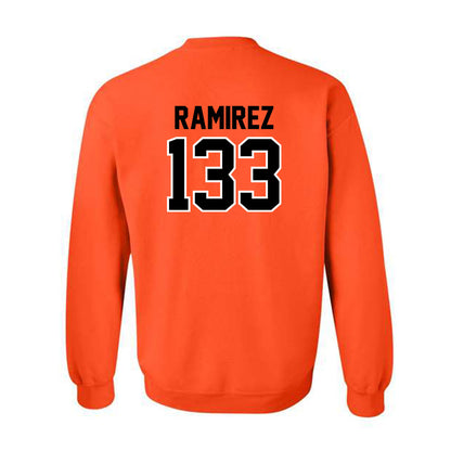 Oklahoma State - NCAA Wrestling : Ronnie Ramirez - Sports Shersey Crewneck Sweatshirt-1