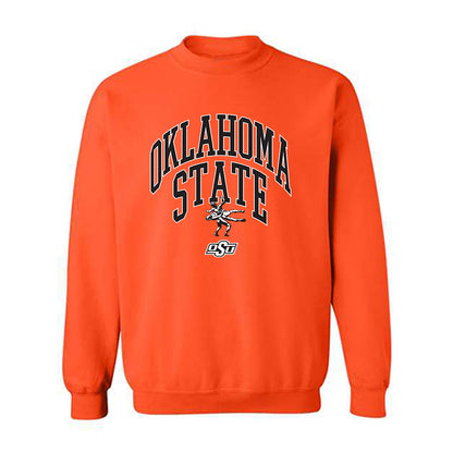 Oklahoma State - NCAA Wrestling : Jake Hamiti - Sports Shersey Crewneck Sweatshirt-0