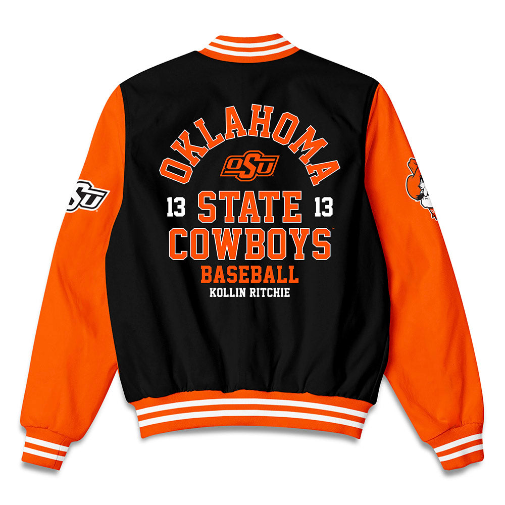 Oklahoma State - NCAA Baseball : Kollin Ritchie - Bomber Jacket