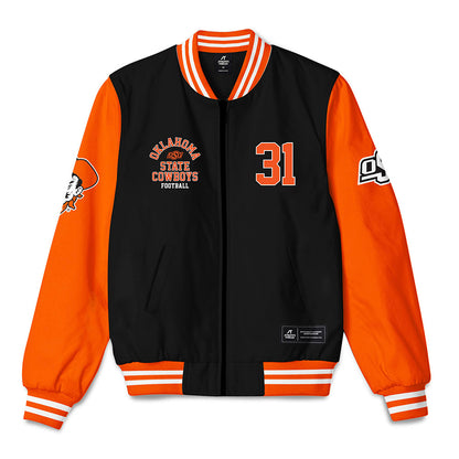 Oklahoma State - NCAA Football : Billy Walton III - Bomber Jacket-0