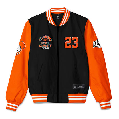 Oklahoma State - NCAA Football : Braeden Presley - Bomber Jacket-0