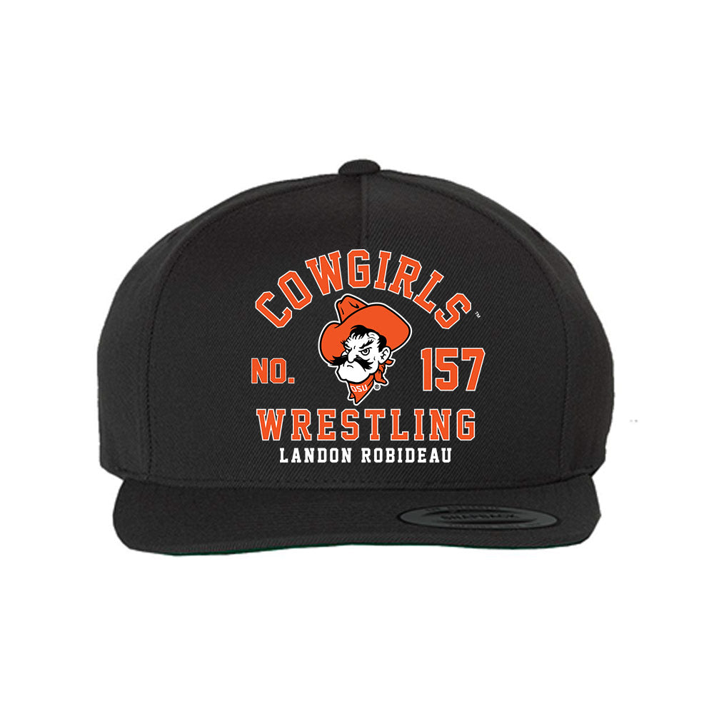 Oklahoma State - NCAA Wrestling : Landon Robideau - Snapback Hat-0