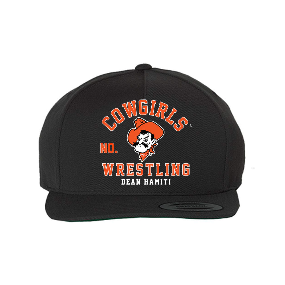 Oklahoma State - NCAA Wrestling : Dean Hamiti - Snapback Hat-0