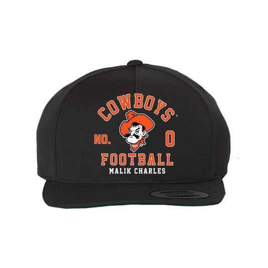 Oklahoma State - NCAA Football : Malik Charles - Snapback Hat-0
