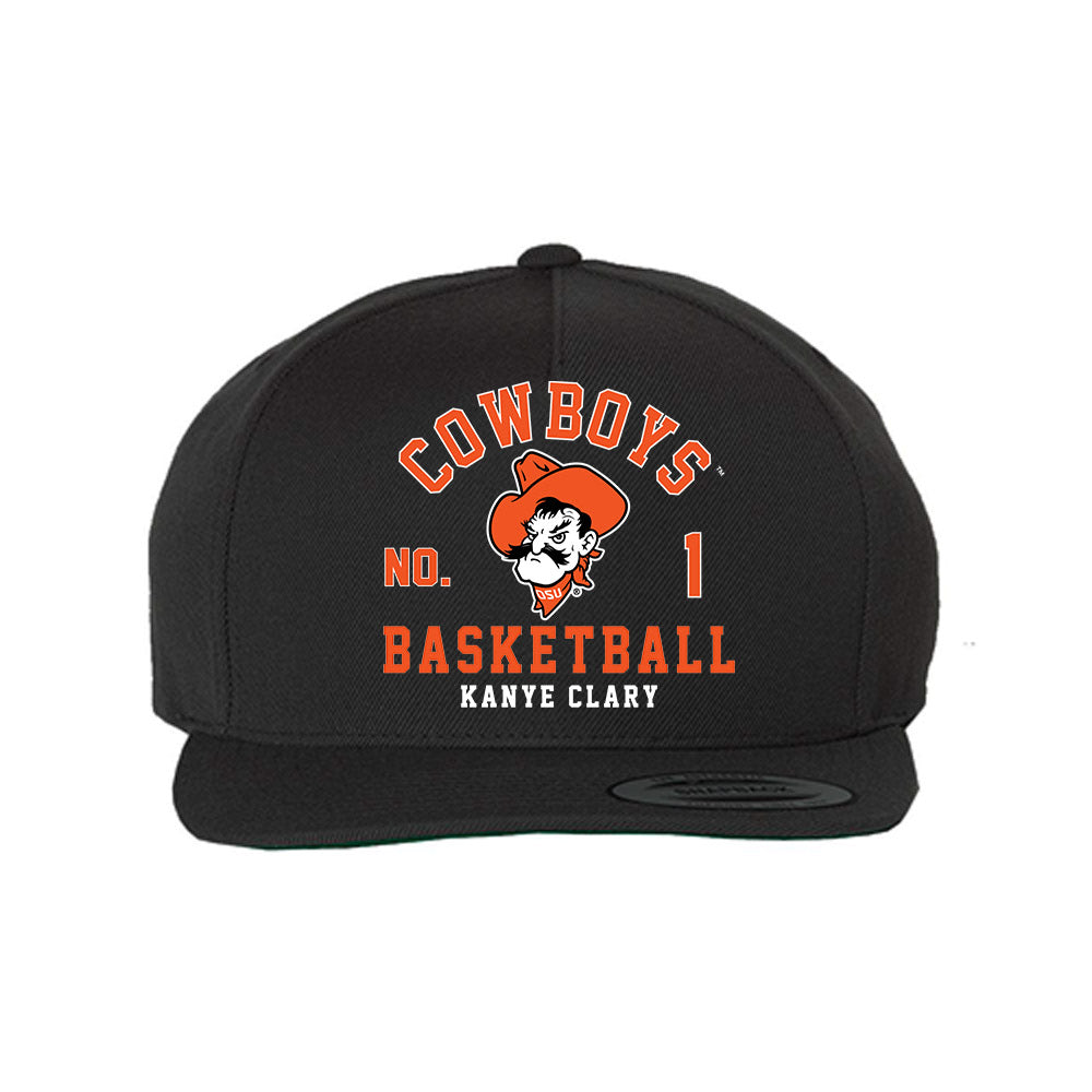 Oklahoma State - NCAA Men's Basketball : Kanye Clary - Snapback Hat-0