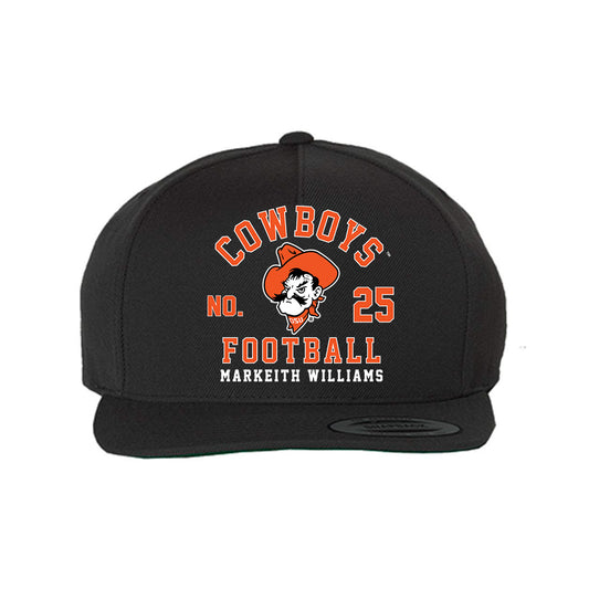 Oklahoma State - NCAA Football : Markeith Williams - Snapback Hat-0