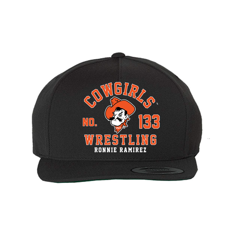 Oklahoma State - NCAA Wrestling : Ronnie Ramirez - Snapback Hat-0