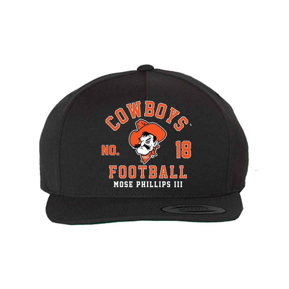Oklahoma State - NCAA Football : Mose Phillips III - Snapback Hat-0