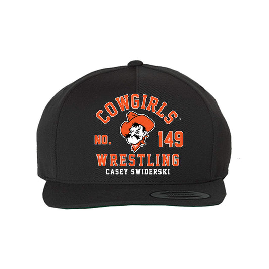 Oklahoma State - NCAA Wrestling : Casey Swiderski - Snapback Hat-0