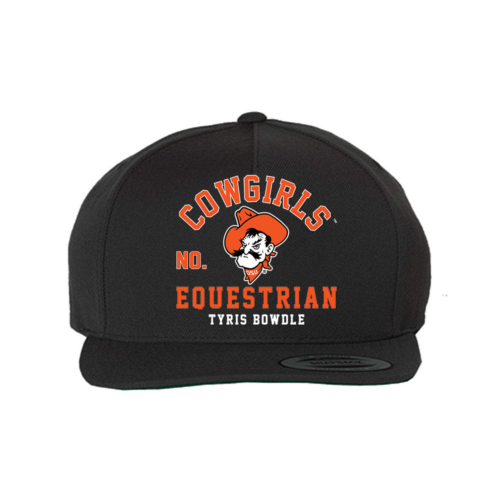 Oklahoma State - NCAA Equestrian : Tyris Bowdle - Snapback Hat-0